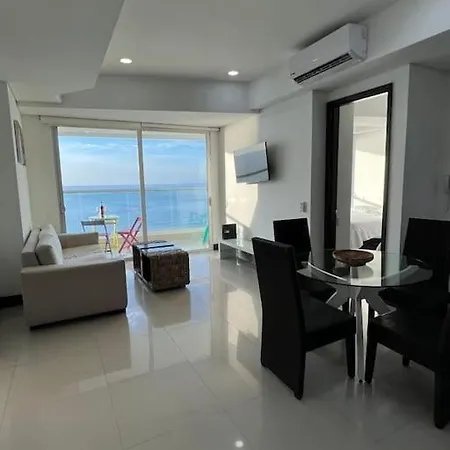 Lujoso Apto Con Vista Al Mar En Playa Bocagrande * Cartagena